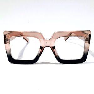 Women's Oversized Clear Eyeglasses
